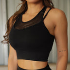 Hollow Sports Bra (Black)