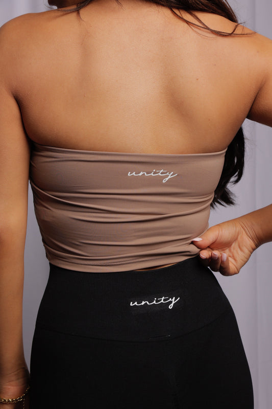She’s So Sleek Tube Top (Tan)