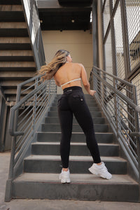 Booty Gainz Pocket Leggings (Black)