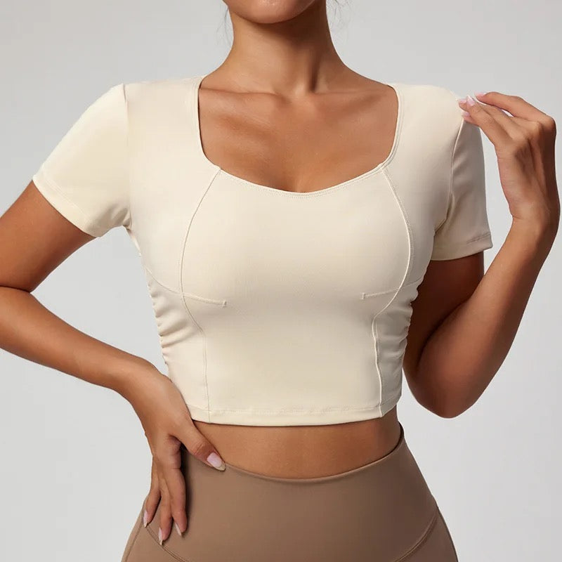 Everyday Crop Top (Cream)